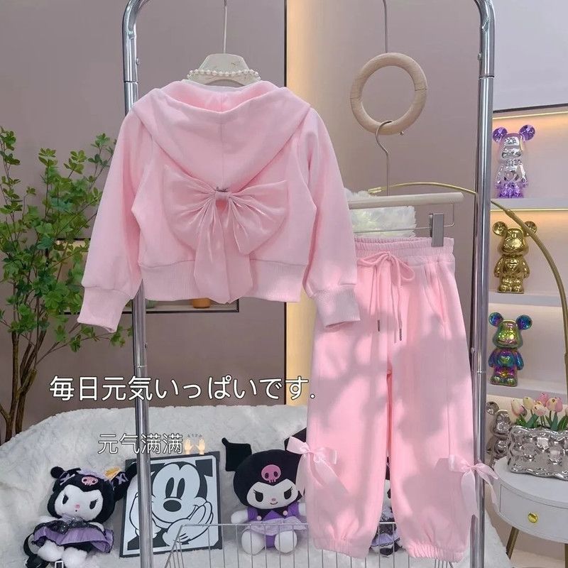 Girls Hooded Jacket Set – Autumn 3-Piece Outfit – Outfit Sets – Image 3