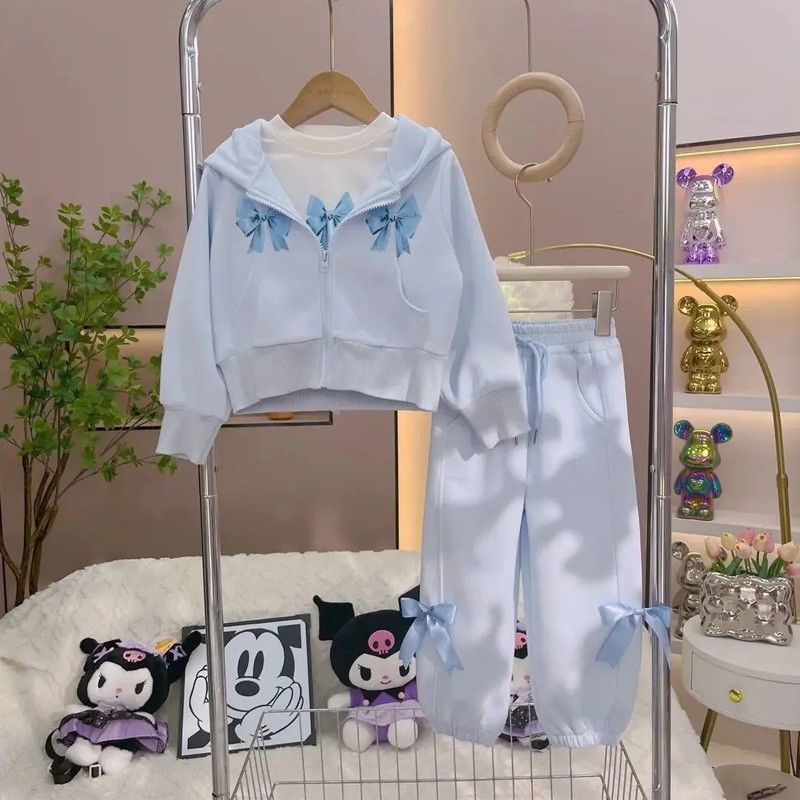 Girls Hooded Jacket Set – Autumn 3-Piece Outfit – Outfit Sets – Image 4