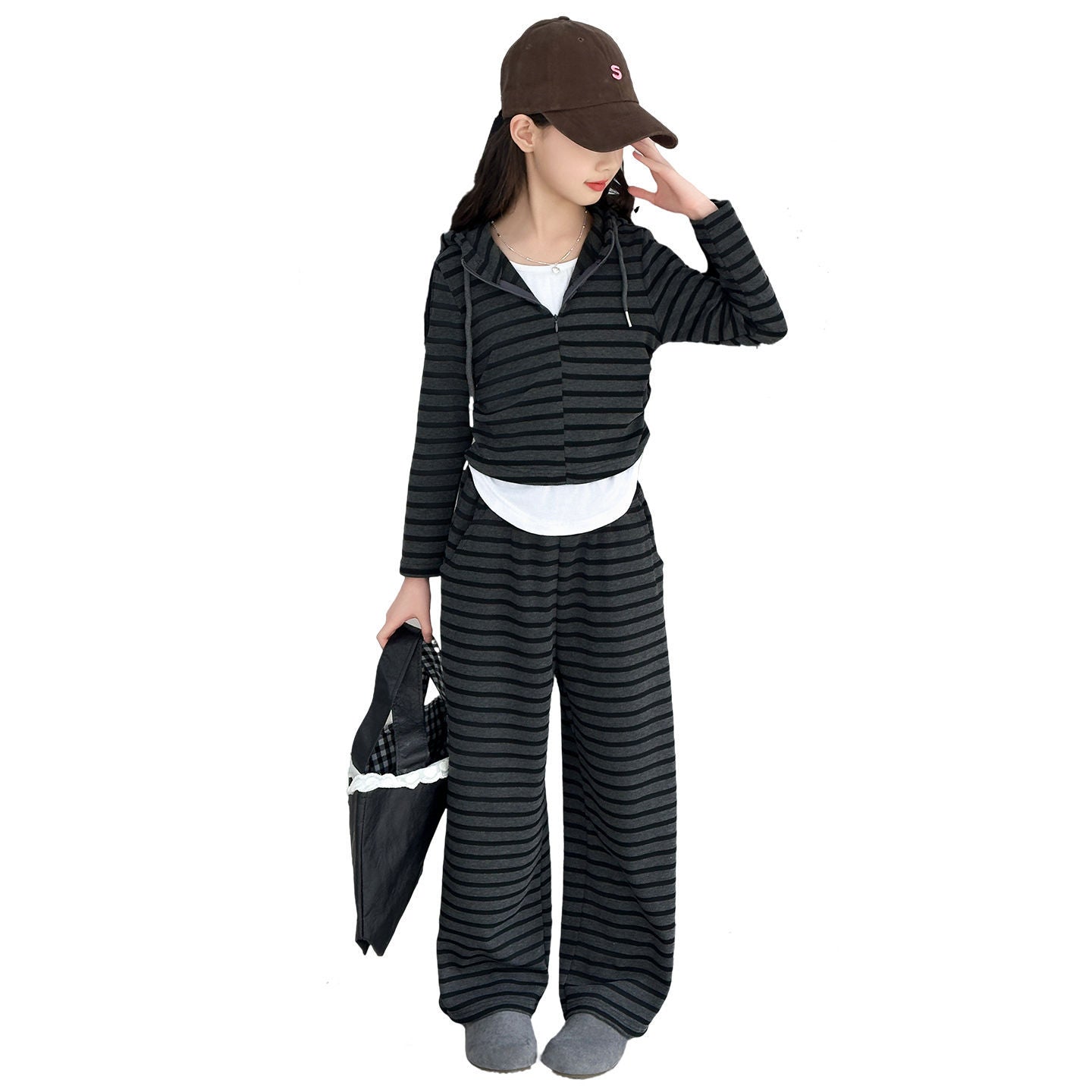 Girls Color-Block Tracksuit Set – Autumn Outfit – Outfit Sets – Image 5
