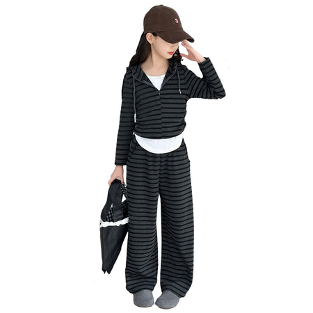 Girls Color-Block Tracksuit Set – Autumn Outfit – Outfit Sets – Image 5