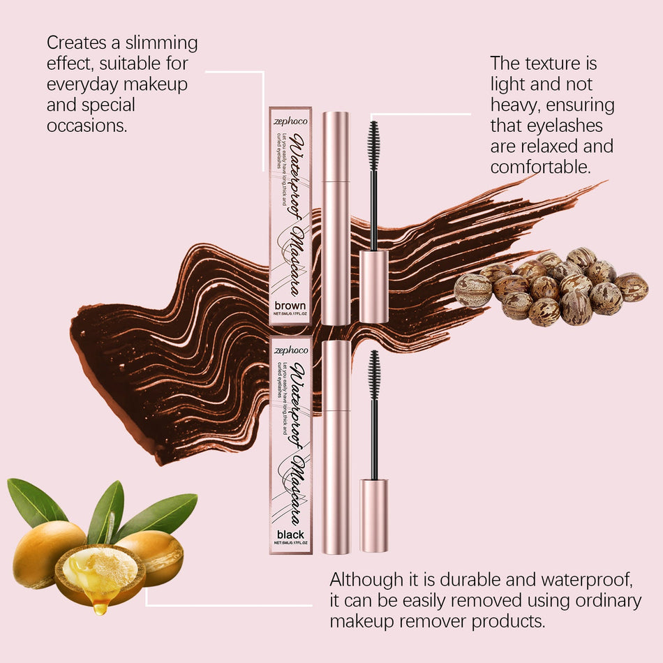 Zephoco Curling Mascara – Waterproof Long Wear Volume