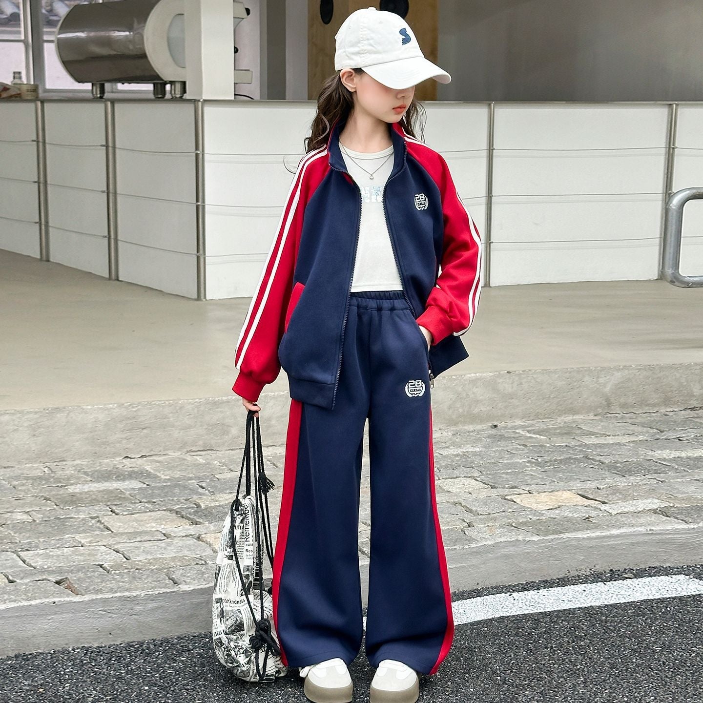 Girls Striped Cardigan Set – Spring Autumn Outfit – Outfit Sets – Image 3