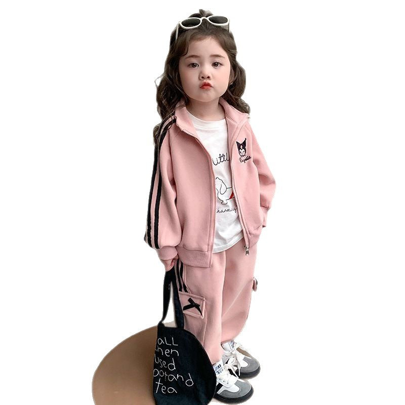 Girls Winter Cartoon Set – Toddler Cardigan Outfit – Outfit Sets – Image 5