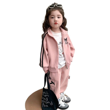 Girls Winter Cartoon Set – Toddler Cardigan Outfit – Outfit Sets – Image 5