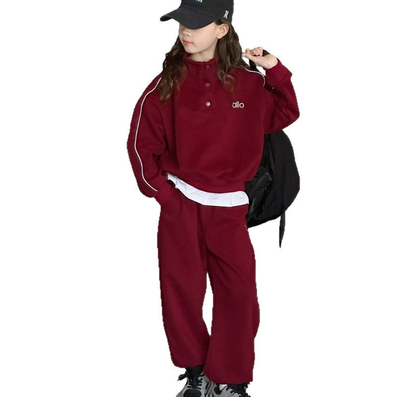 Girls Fleece Sweatshirt Set – Winter Sports Outfit – Outfit Sets – Image 5