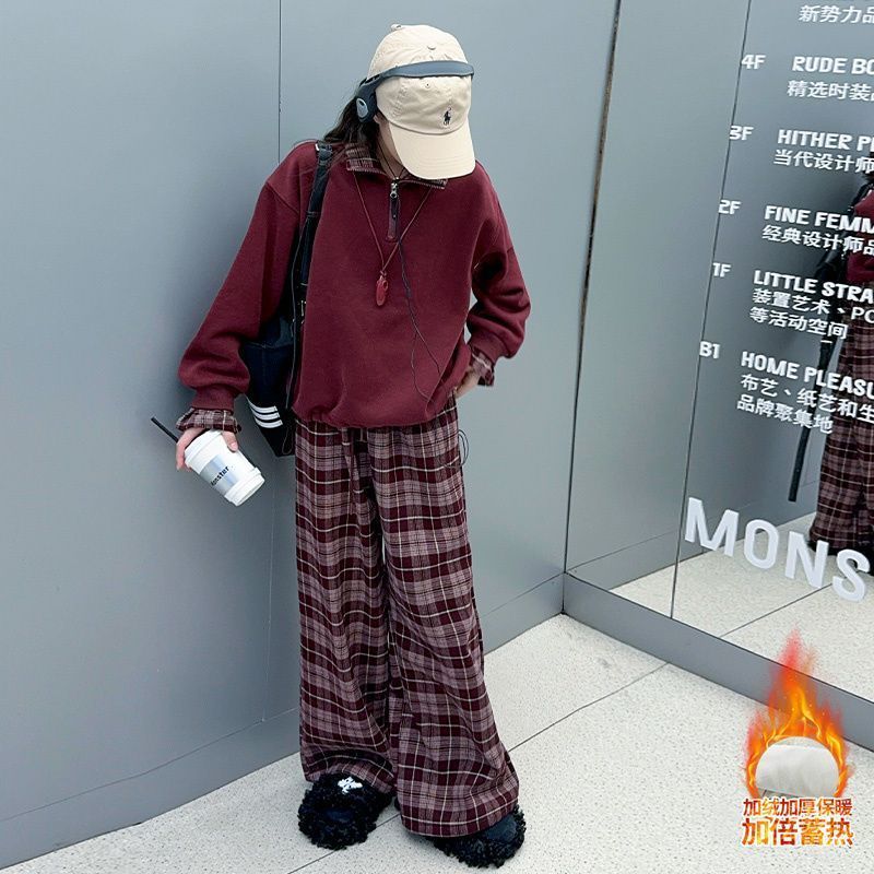 Girls Fleece Street Set – Winter Color Block Outfit – Outfit Sets – Image 3