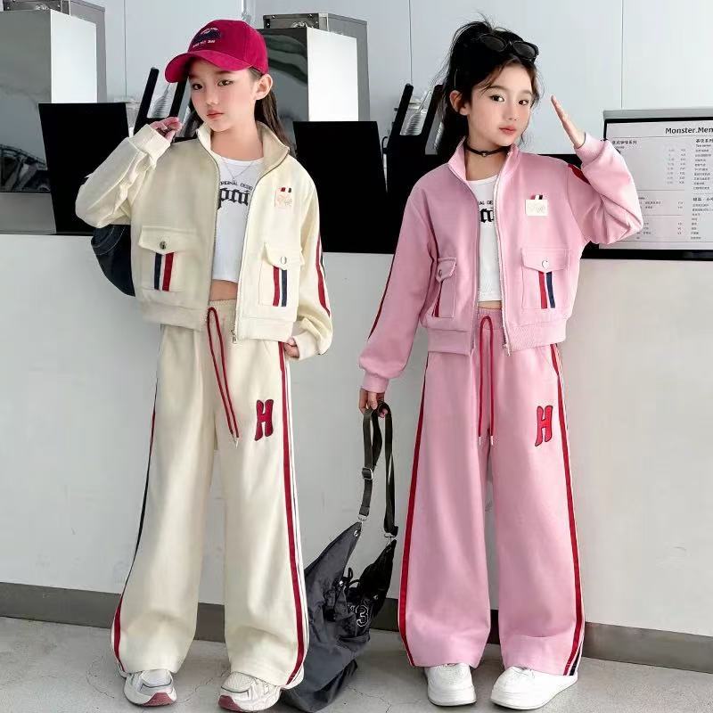 Girls Hooded Tracksuit Set – Autumn Casual Outfit – Outfit Sets – Image 2