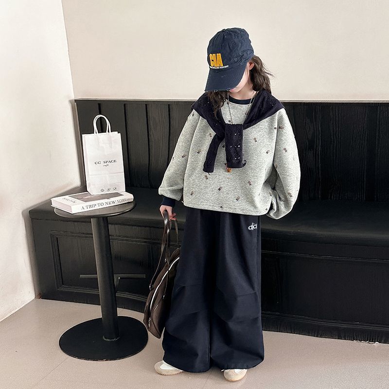 Girls College Sweatshirt Set – Autumn Casual Outfit – Outfit Sets – Image 2