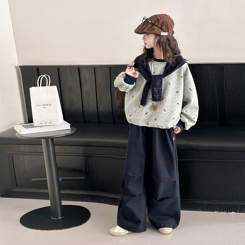 Girls College Sweatshirt Set – Autumn Casual Outfit – Outfit Sets – Image 4