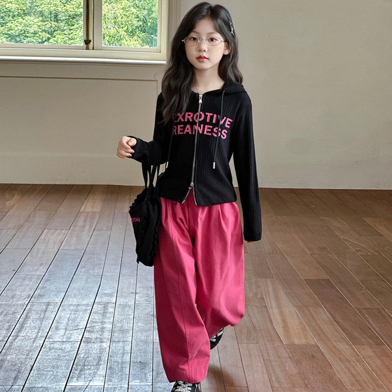 Girls Cargo Set – Spring Autumn Sweatshirt Outfit – Outfit Sets – Image 3