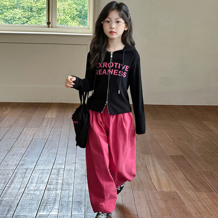 Girls Cargo Set – Spring Autumn Sweatshirt Outfit – Outfit Sets – Image 3