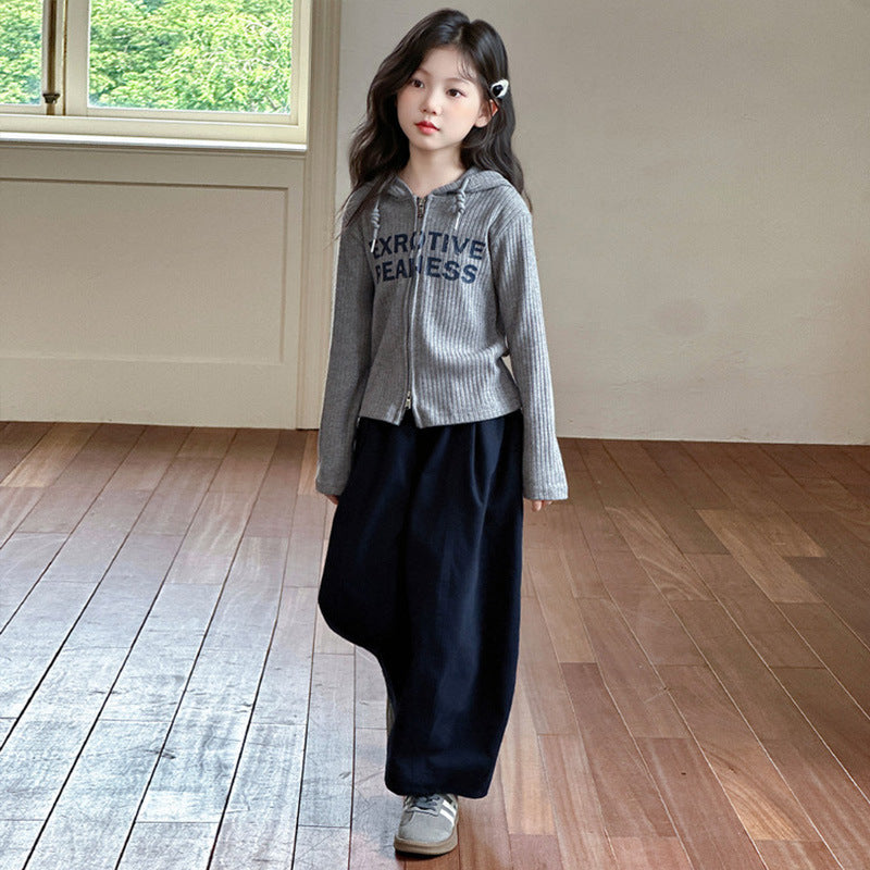 Girls Cargo Set – Spring Autumn Sweatshirt Outfit – Outfit Sets – Image 4