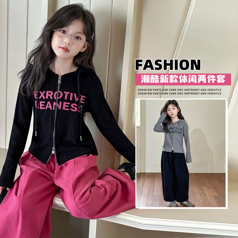 Girls Cargo Set – Spring Autumn Sweatshirt Outfit – Outfit Sets – Image 5