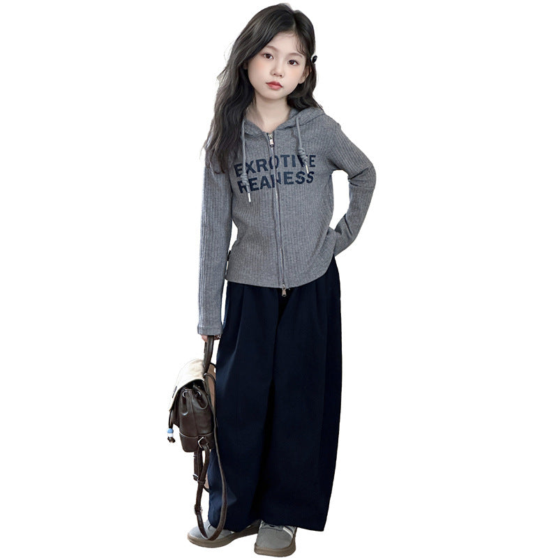 Girls Cargo Set – Spring Autumn Sweatshirt Outfit – Outfit Sets – Image 6