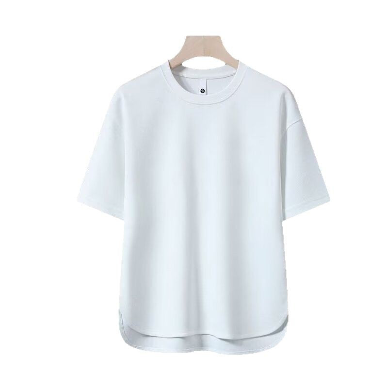 Men's Hong Kong Style T-Shirt – Loose Trendy Summer Wear