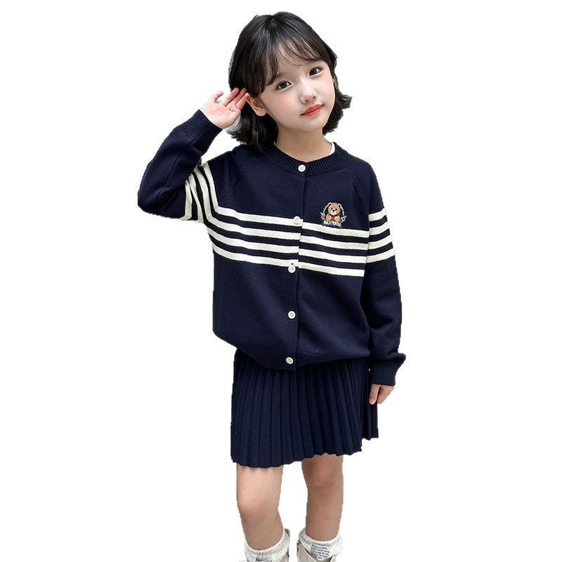 Girls Pleated Skirt Set – Winter Korean Outfit – Baby & Children's Outfits – Image 5