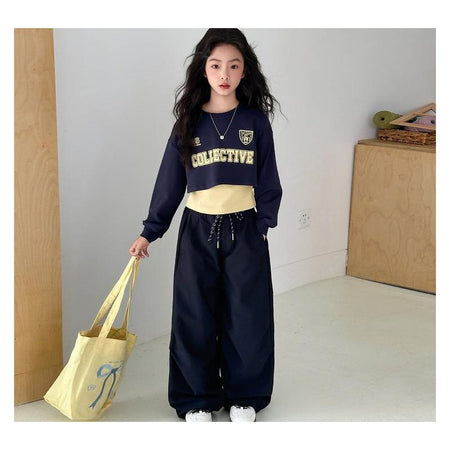 Girls Color-Block Hoodie Set – Autumn 3-Piece Outfit – Baby & Children's Outfits – Image 4