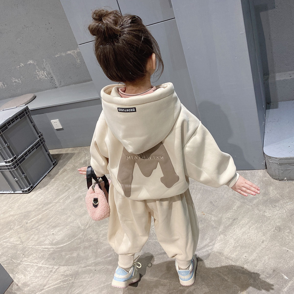 Girls Fleece Hoodie Set – Winter Tracksuit Outfit – Baby & Children's Outfits – Image 1