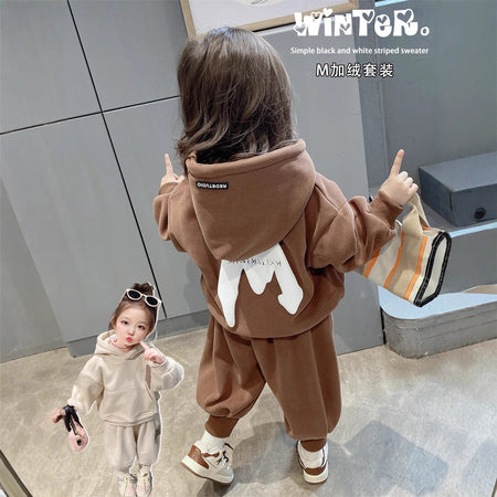 Girls Fleece Hoodie Set – Winter Tracksuit Outfit – Baby & Children's Outfits – Image 2