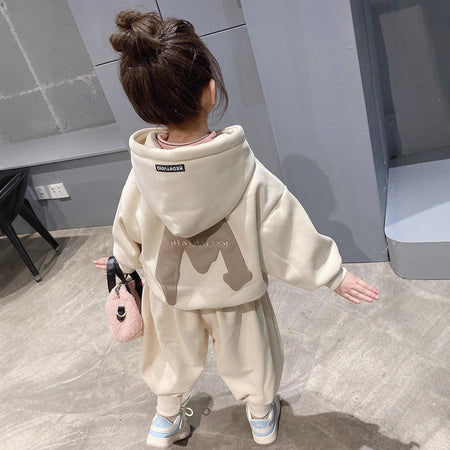 Girls Fleece Hoodie Set – Winter Tracksuit Outfit – Baby & Children's Outfits – Image 4