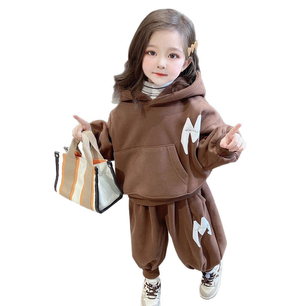 Girls Fleece Hoodie Set – Winter Tracksuit Outfit – Baby & Children's Outfits – Image 5