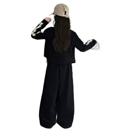 Girls Korean Style Hooded Sports Two-Piece Set – Baby & Children's Outfits – Image 5