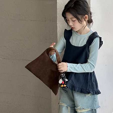 Girls Color Block Lace Vest Two-Piece Outfit Set – Baby & Children's Outfits – Image 3