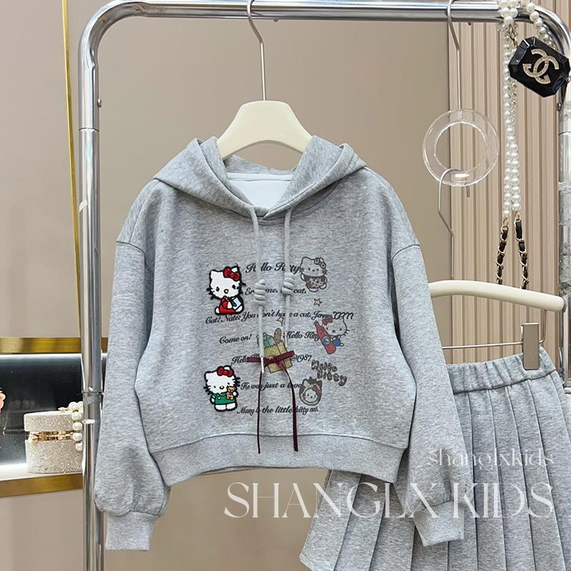 Girls Princess Hoodie Pleated Skirt Set – Baby & Children's Outfits – Image 4