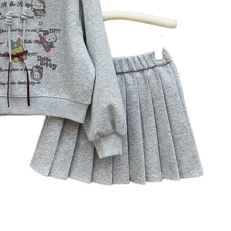 Girls Princess Hoodie Pleated Skirt Set – Baby & Children's Outfits – Image 5