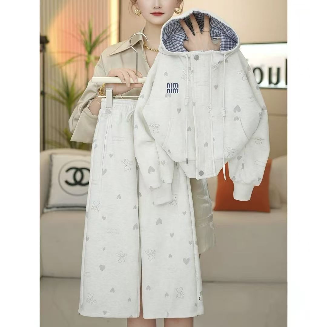 Girls Plaid Hooded Two-Piece Korean Outfit Set – Baby & Children's Outfits – Image 2