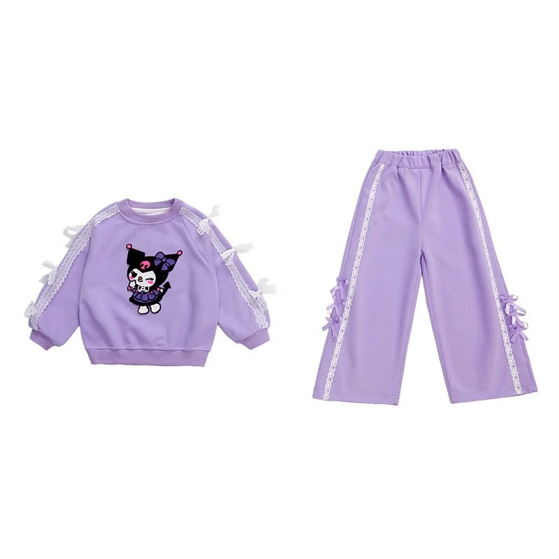 Baby Girl Korean Bow Two-Piece Set Spring Autumn – Baby & Children's Outfits – Image 5