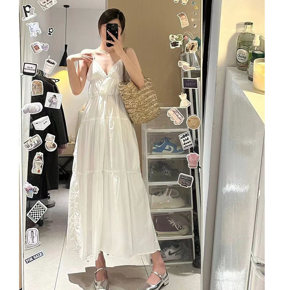 White French Fairy Slip Skirt Dress Women Summer 2025