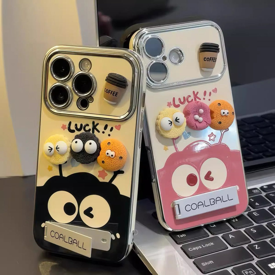 Apple Coffee Coal Ball Phone Case 12 13 14 15 16 17 Pro