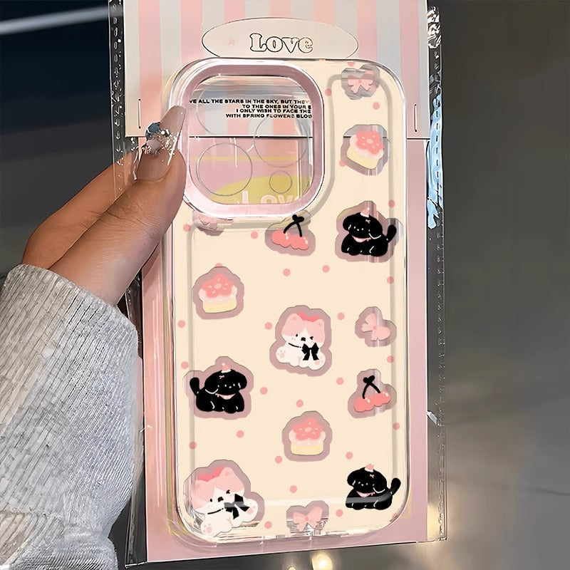 Xiaomi Cherry Cute Transparent Phone Case K80 Note 13