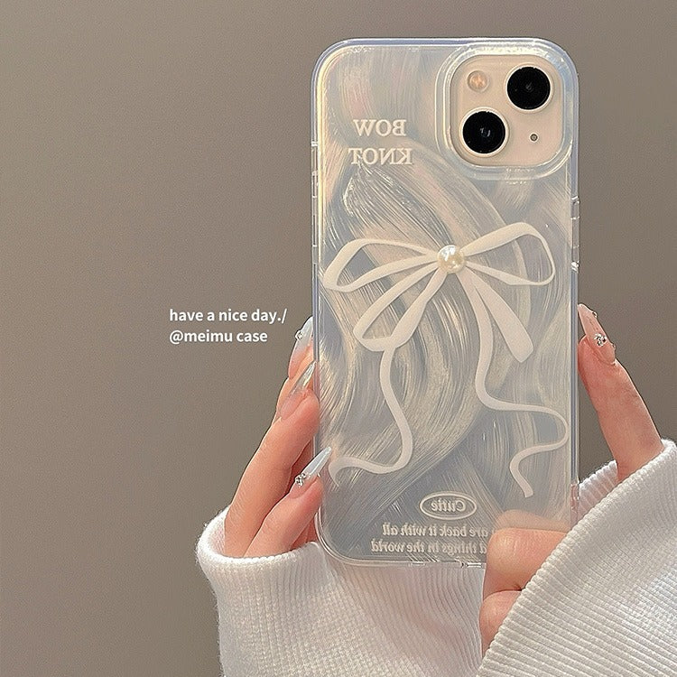 iPhone Feather Yarn Case 11 XR 12 13 14 16 17 Pro Max