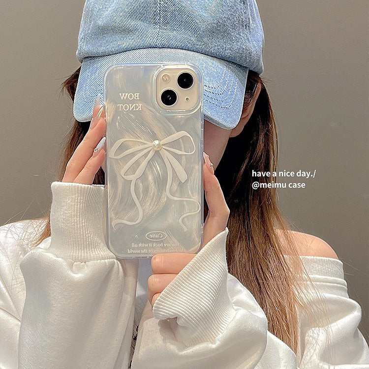 iPhone Feather Yarn Case 11 XR 12 13 14 16 17 Pro Max