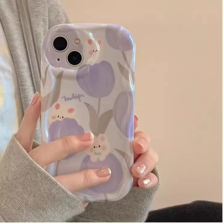 Vivo Cute Rabbit Heart Flower Phone Case Y200 X90 Y85
