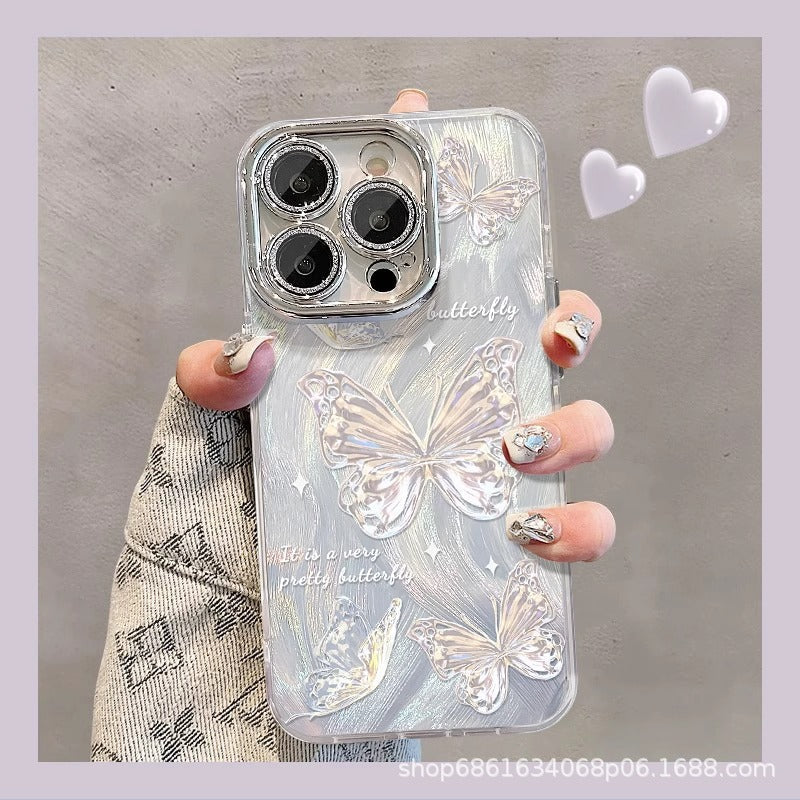 iPhone Fairy Butterfly Glitter Case 13 14 15 17 Pro Max
