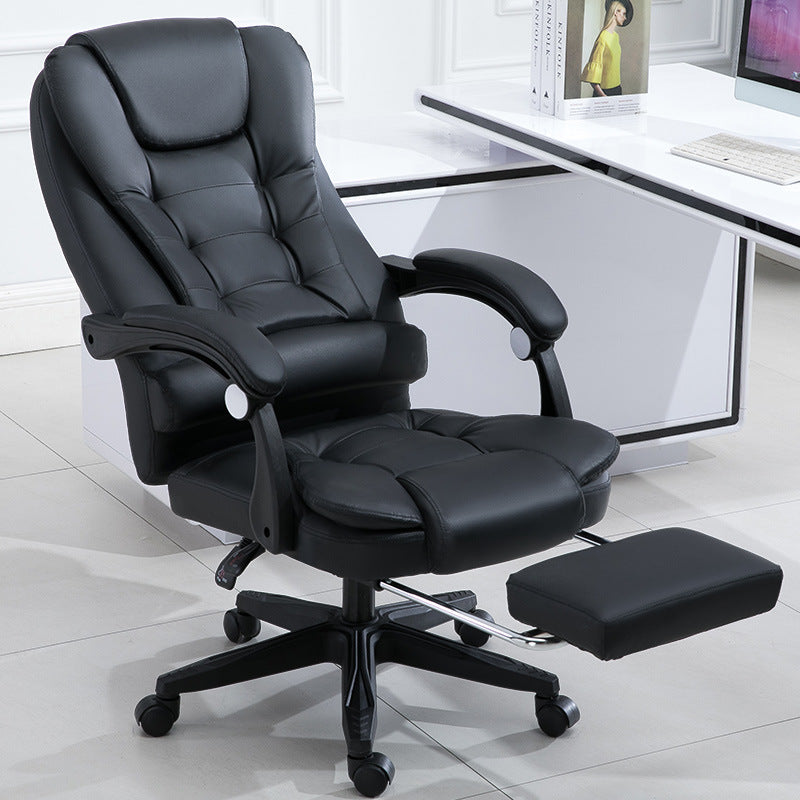 Modern Swivel Office Chair - Comfortable Reclining Boss Chair