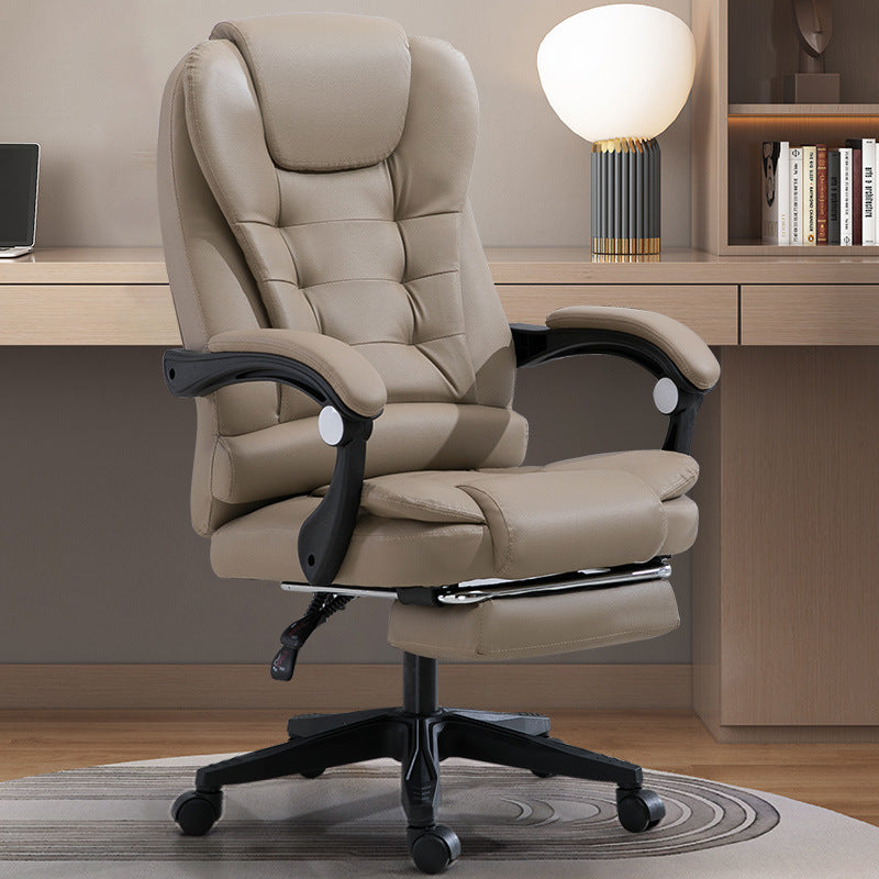 Modern Swivel Office Chair - Comfortable Reclining Boss Chair