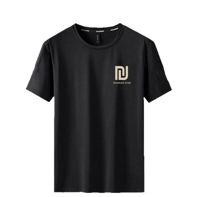 Men’s Ice Silk T-Shirt – Loose Summer Youth Style