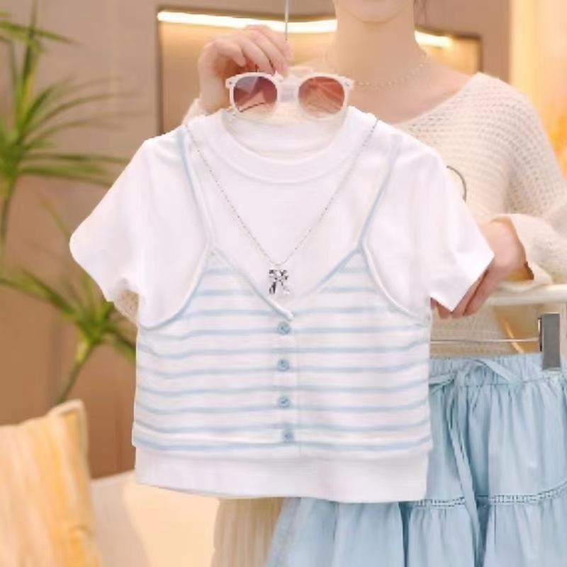 Girls Princess T-Shirt & Skirt Summer Set – Baby & Children's Outfits – Image 2