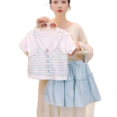Girls Princess T-Shirt & Skirt Summer Set – Baby & Children's Outfits – Image 5