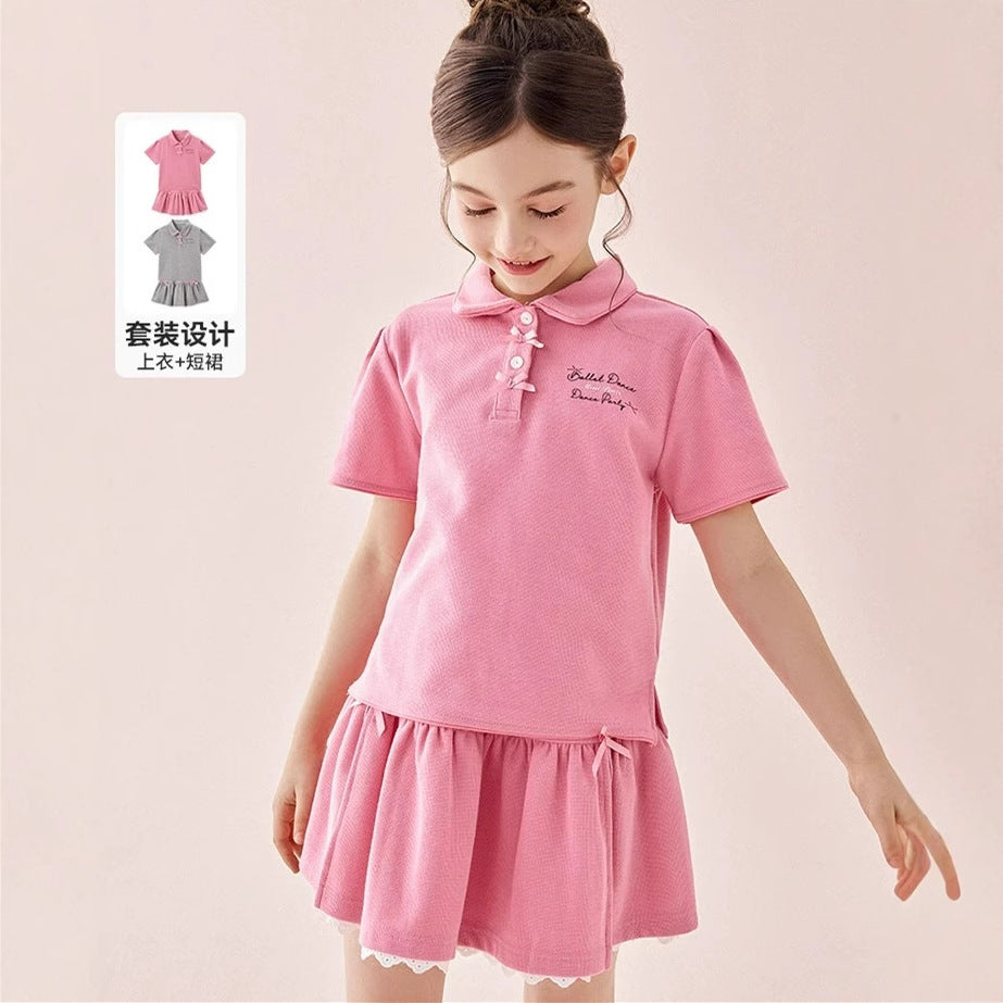Girls Bow Skirt Two-Piece Summer Set – Baby & Children's Outfits – Image 4