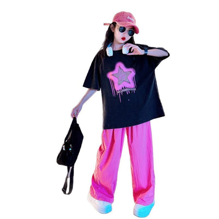 Girls Korean Style T-Shirt Shorts Summer Set – Baby & Children's Outfits – Image 5