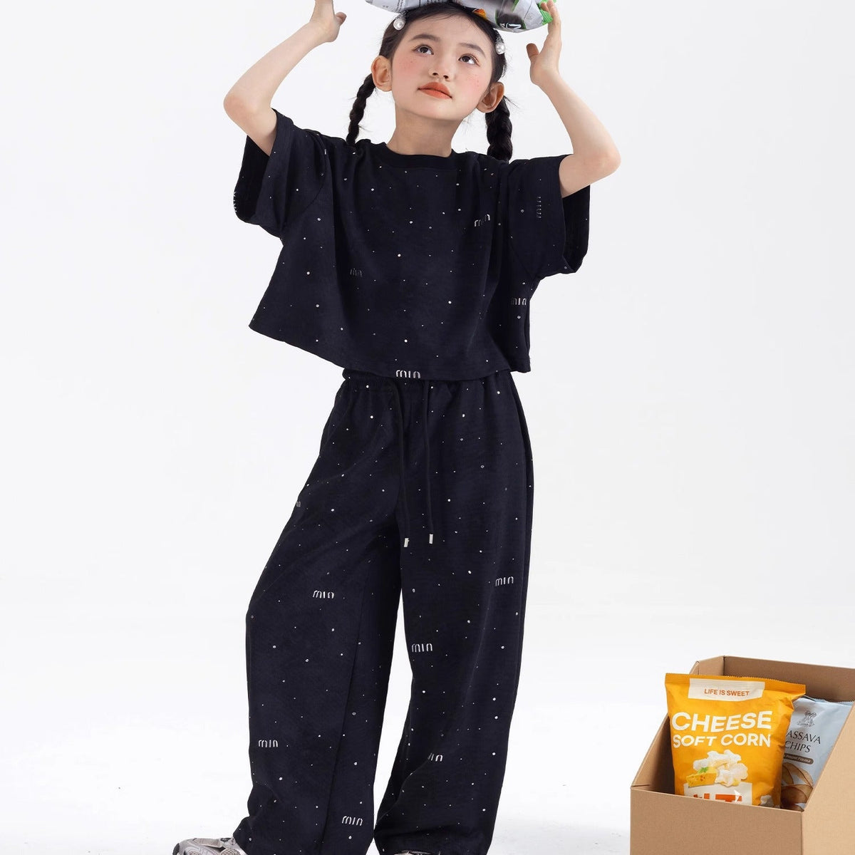 Girls Tie-Dye Pants Summer Two-Piece Set – Baby & Children's Outfits – Image 4