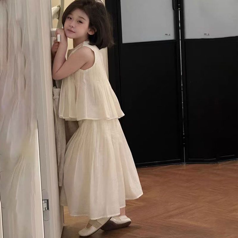 Girls Off-Shoulder Ruffle Skirt Summer Set – Baby & Children's Outfits – Image 3