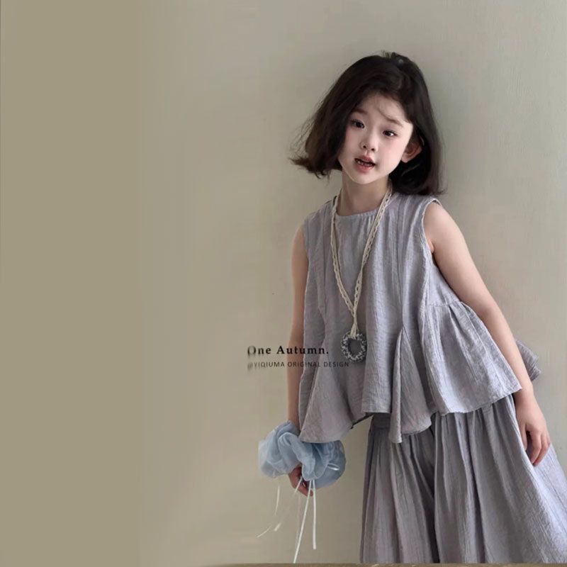 Girls Off-Shoulder Ruffle Skirt Summer Set – Baby & Children's Outfits – Image 4