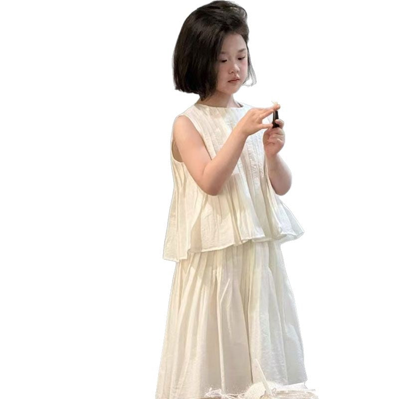 Girls Off-Shoulder Ruffle Skirt Summer Set – Baby & Children's Outfits – Image 5