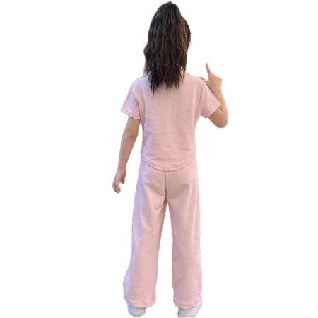 Girls Collar Wide-Leg Pants Summer Set – Baby & Children's Outfits – Image 5